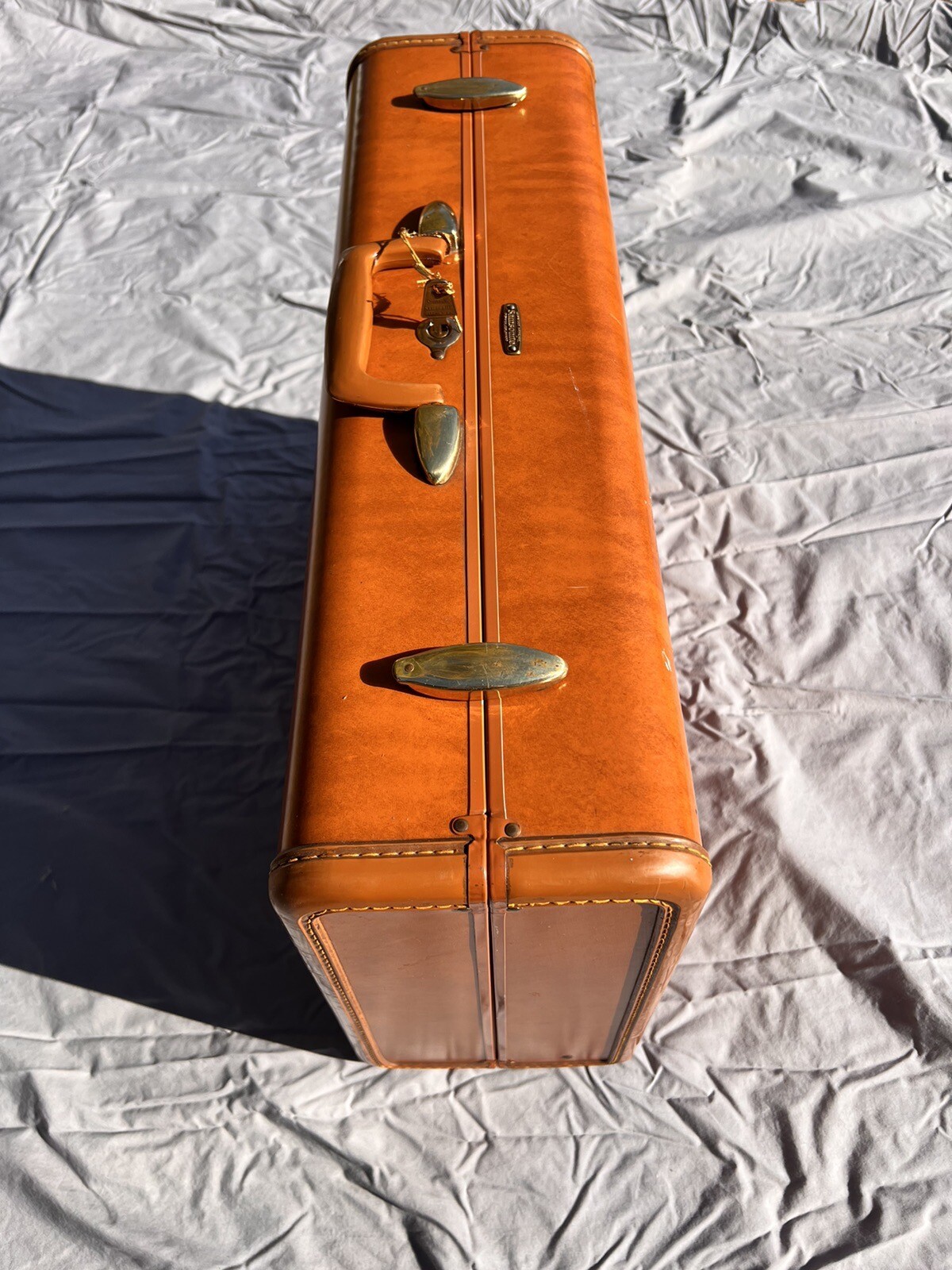 Samsonite Streamlite Style 4635 Suitcase Luggage With Key! Vintage 1940s 1950s