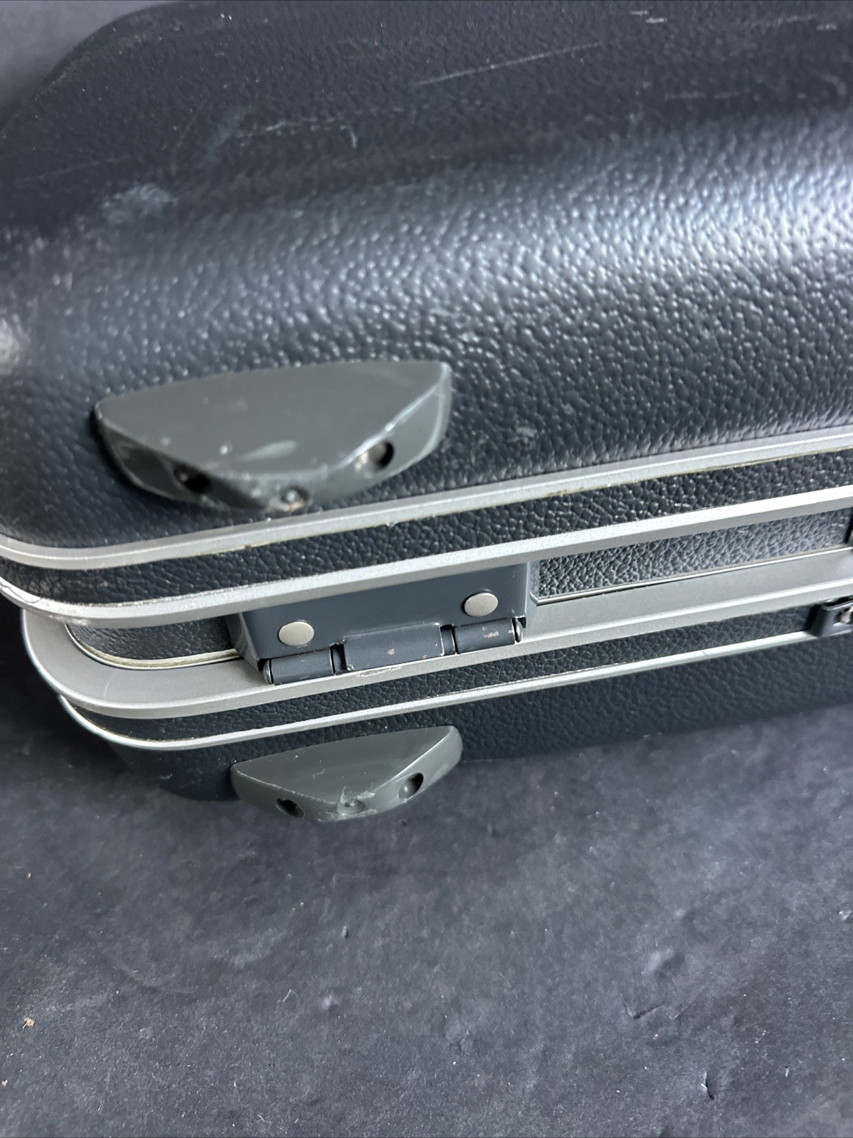 Samsonite Hard Shell 1950 Carry-On Luggage Small Travel Bag w/ Mirror #P