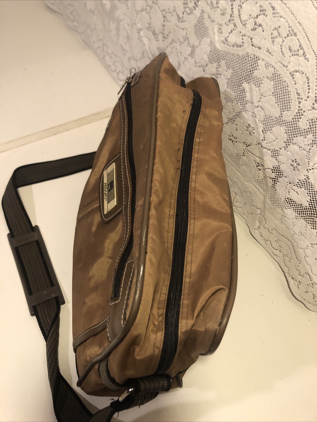 Airway Vintage luggage, Bag W/ Shoulder Strap 15x11x5