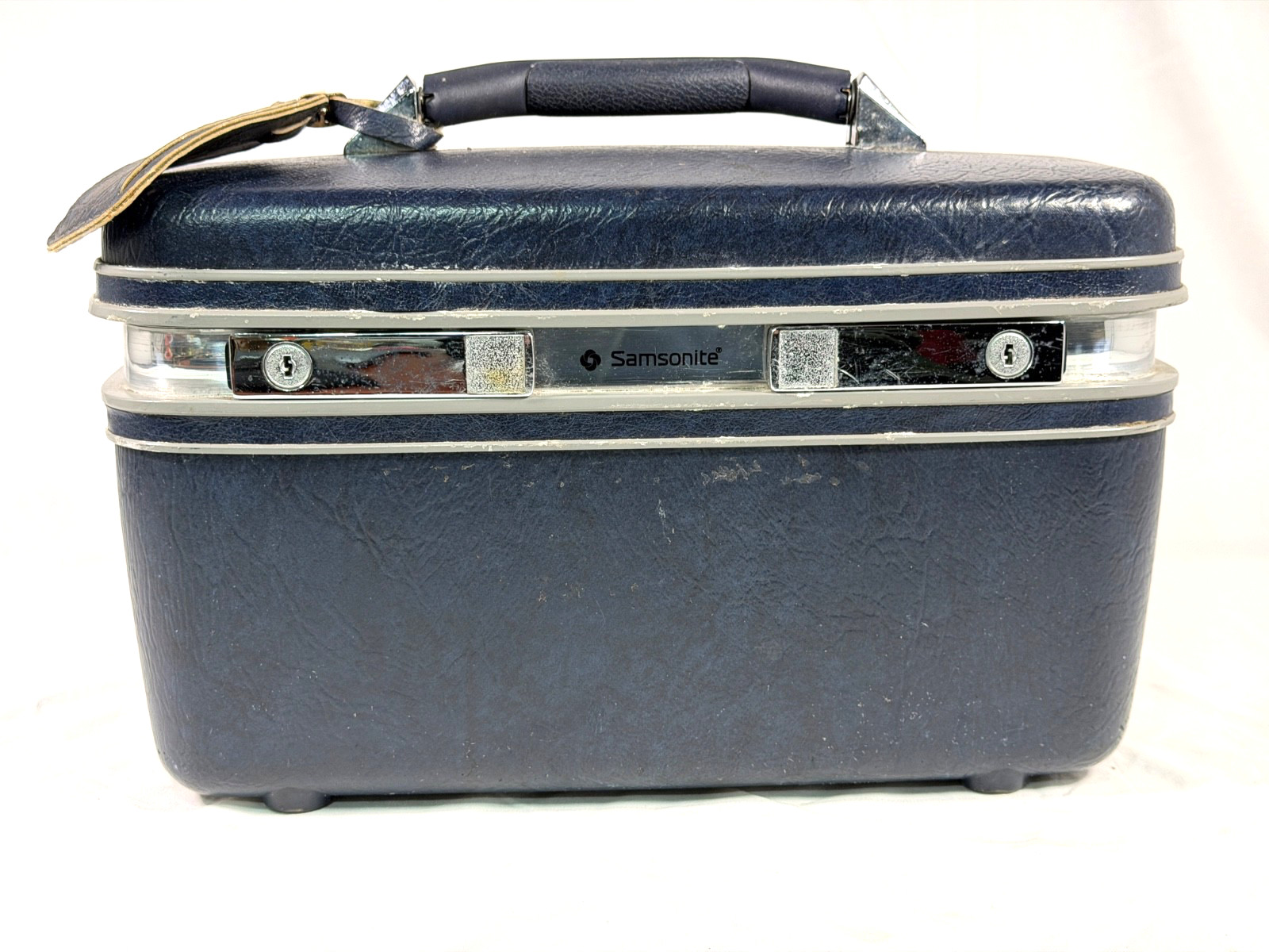 Vintage Samsonite Profile II Train Case Hard Shell Luggage USA w Mirror Travel