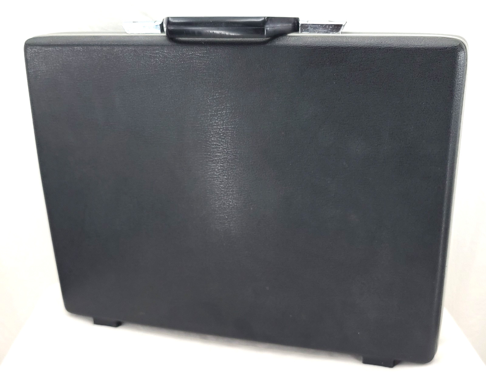 Vintage Samsonite 70’s Super Slim 2.75″ Black Attache Hardshell Briefcase