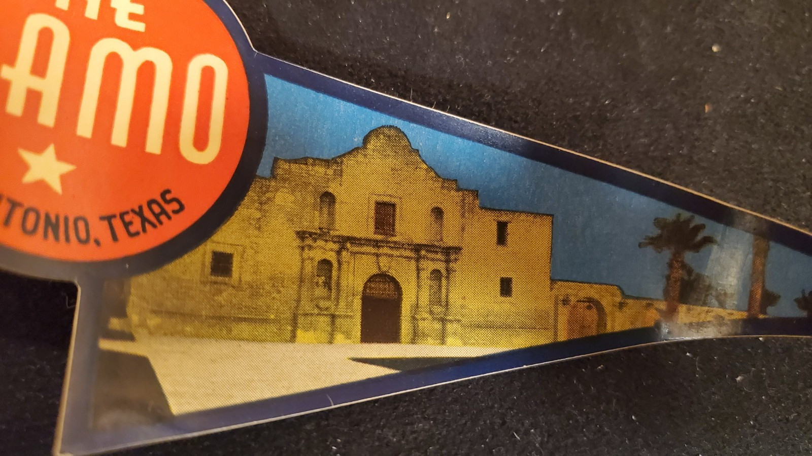 Vintage The Alamo San Antonio Texas window/suitcase decal (File #5)
