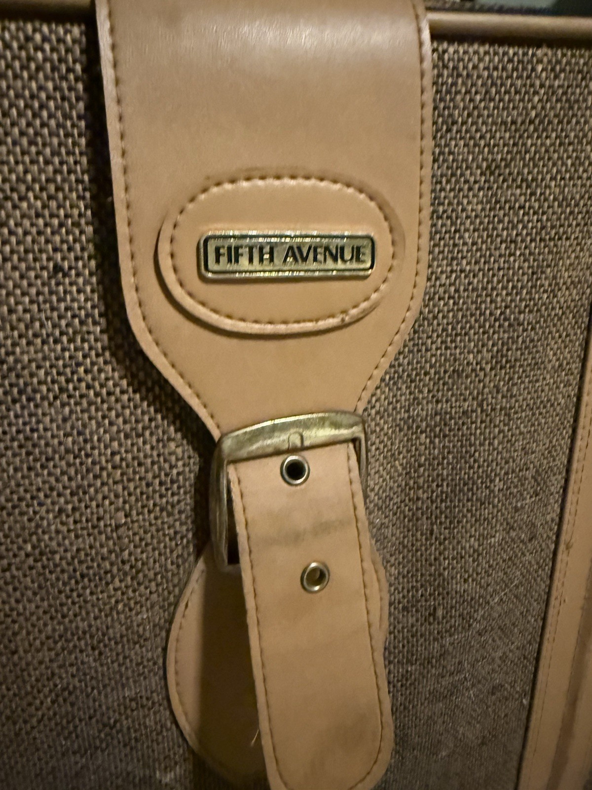1960s Tweed Vintage Saks Fifth Avenue Suitcase Handheld Great Condition No Key