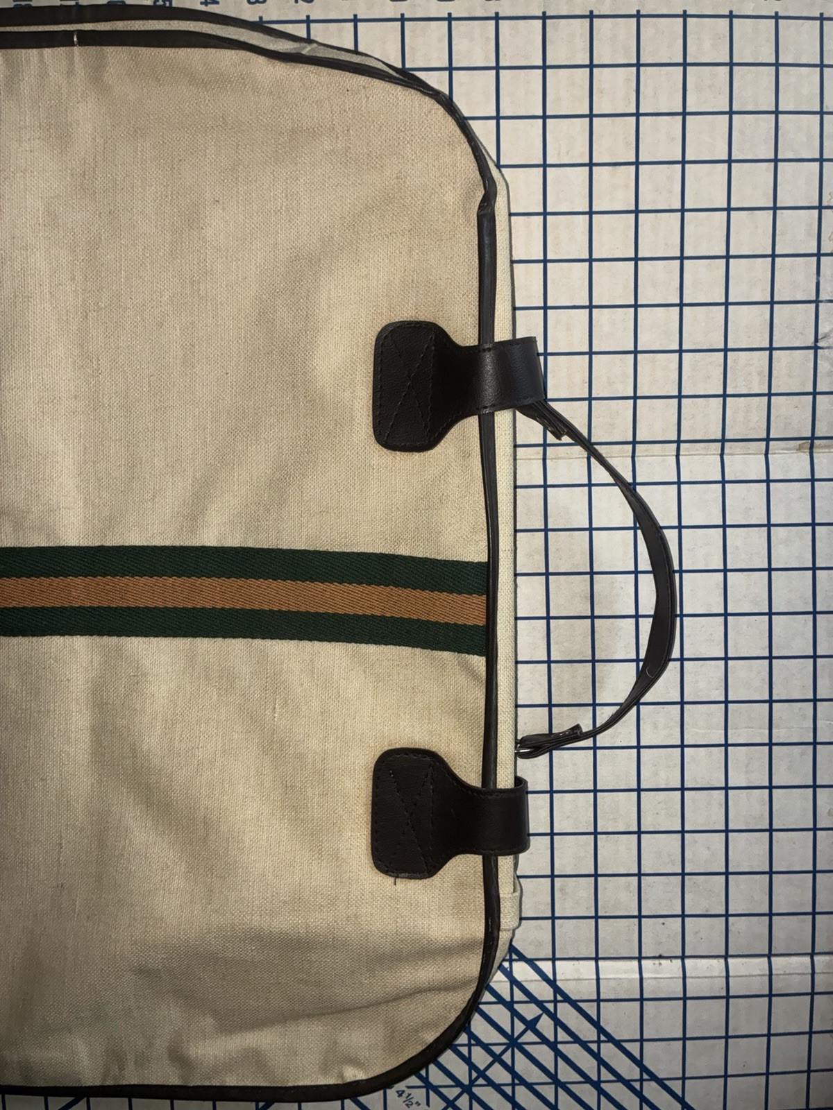 Vintage Canvas Travel Garment Folding Bag/case