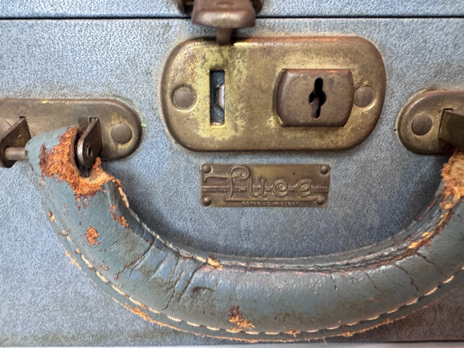 Vintage Luce Suitcase Cosmetic Travel Case 1930s – 1950s Vanity 9″ x 12″