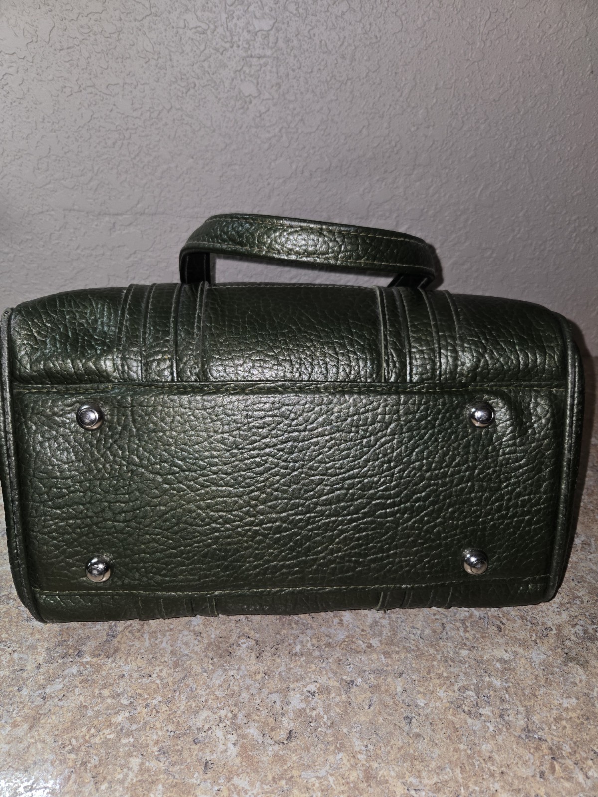 MCM Samsonite Sherbrooke Weekender Overnight Travel Suitcase Olive Green