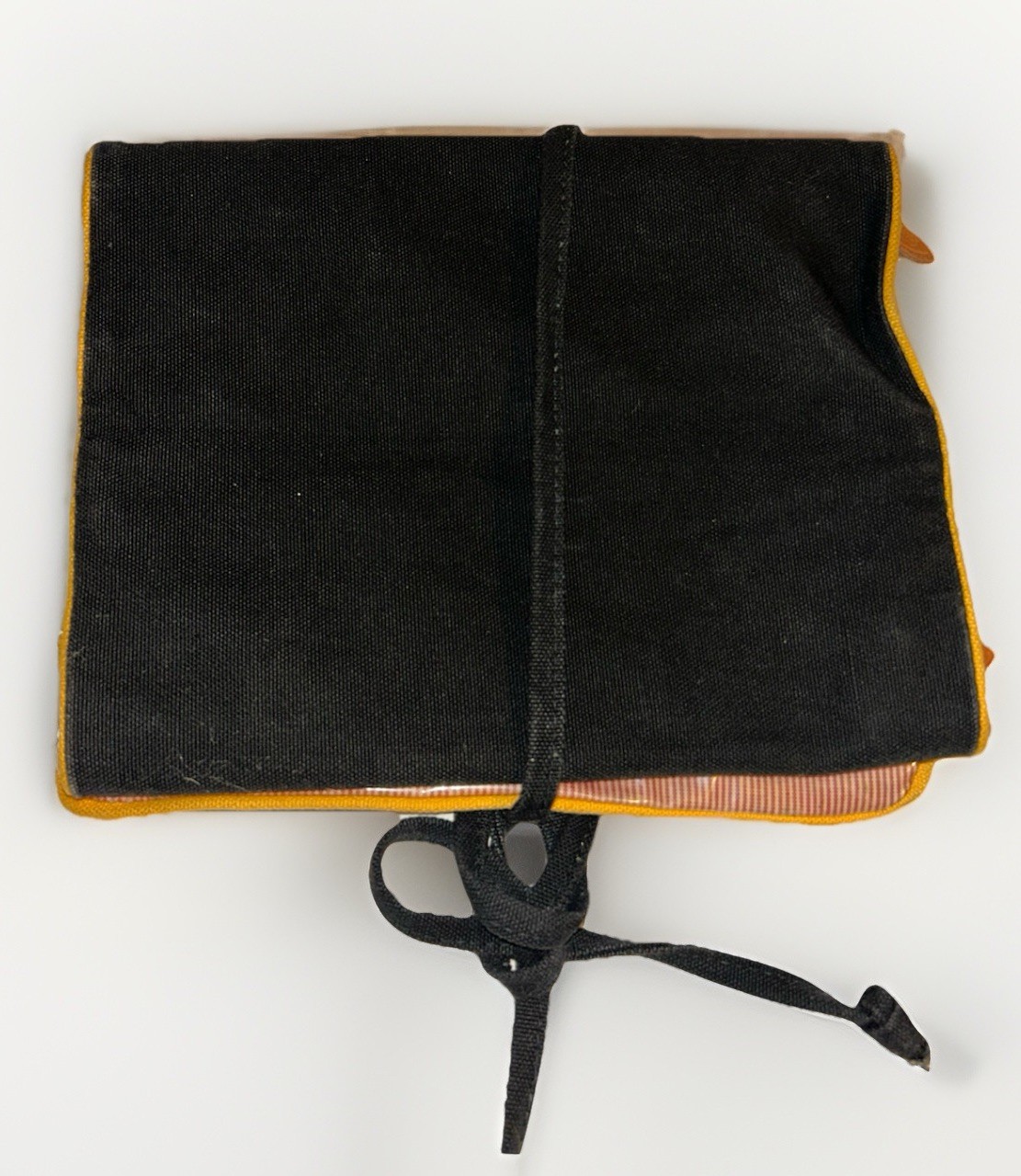 VTG Ralph Lauren Canvas Folding Travel Organizer Jewelry Bag Bullion Wire Crest