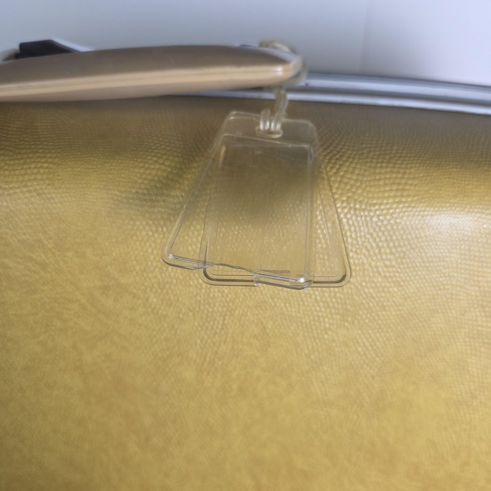 Vintage Samsonite Silhouette Yellow Hard Shell Suitcase USA Luggage Travel Case