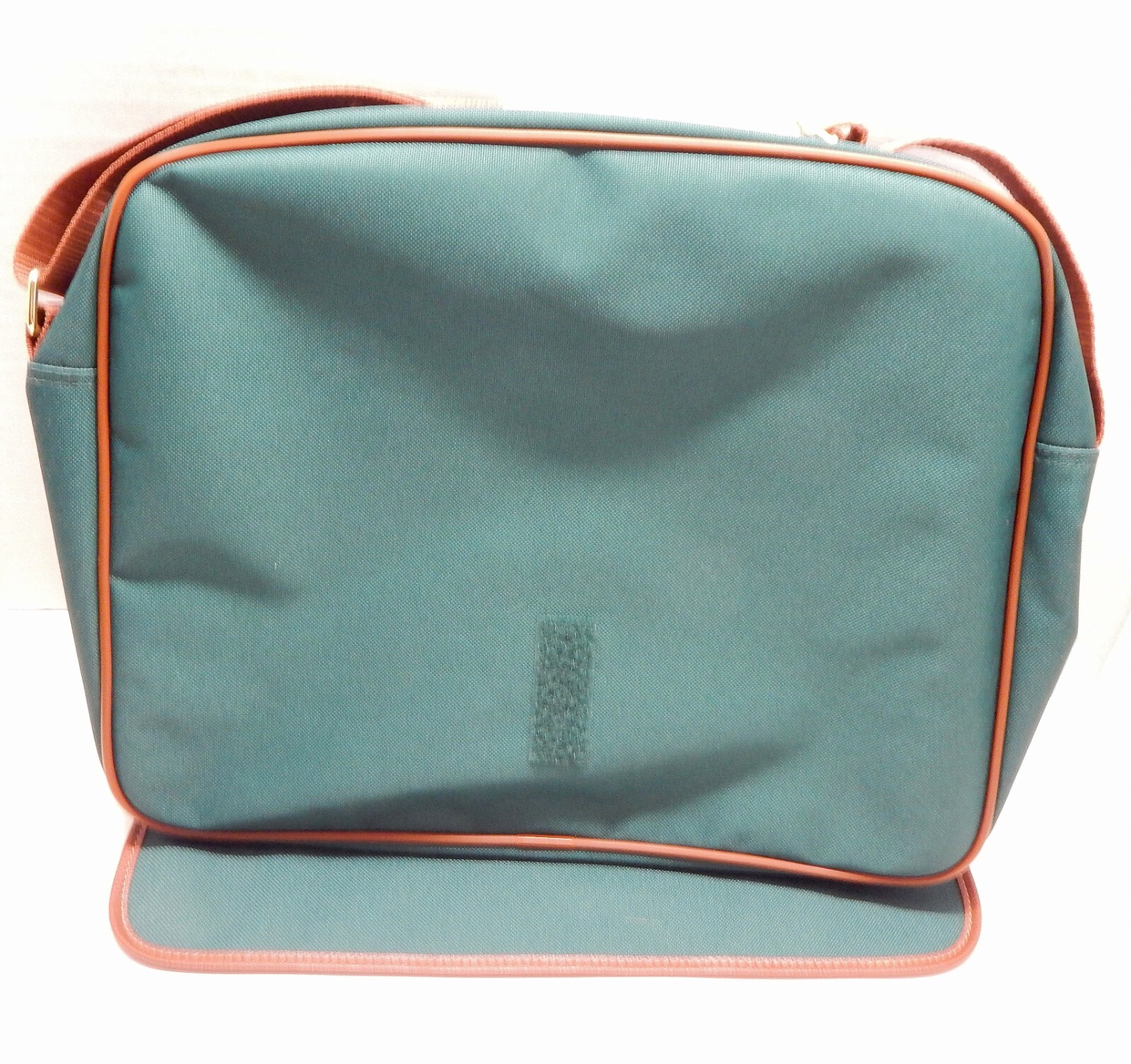 Ralph Lauren Polo Pony Large Green Canvas Carry On Messenger Laptop Bag