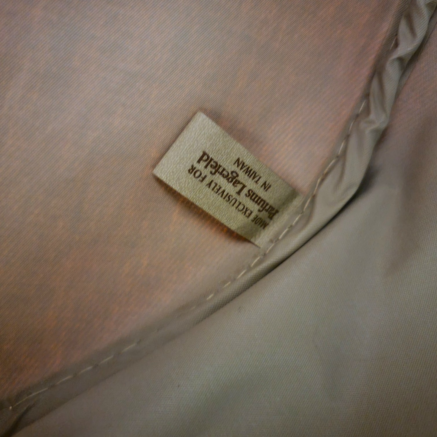 Vintage Karl Lagerfeld Duffle Bag Club Parfums Tan Canvas Travel Gym Weekender