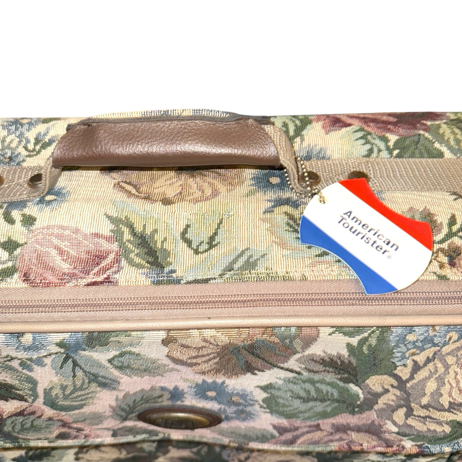 Vintage Tapestry Luggage Floral Wheels Suitcase Travel Rolling And Garment Bags