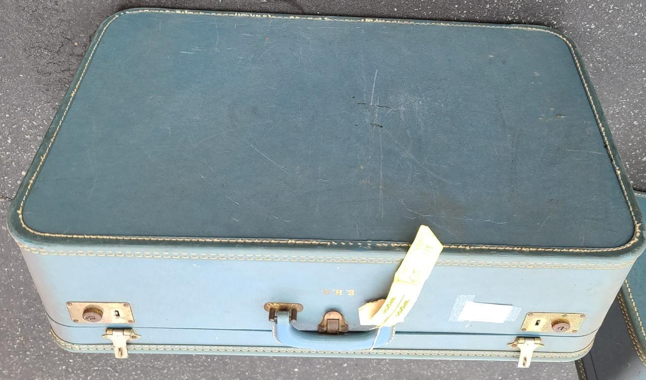 Nice Vintage Hard Case Luggage Set – GDC USABLE CONDITION – TWO PIECE SET