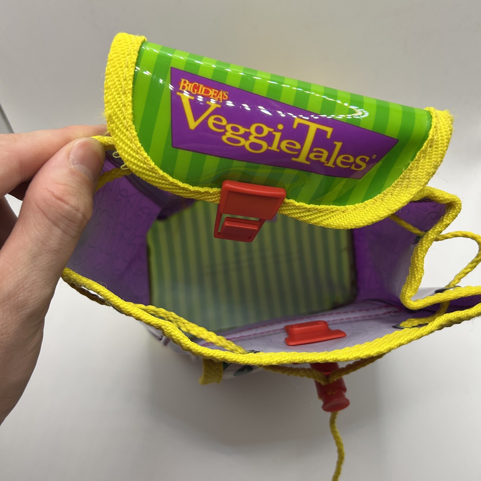 Vintage Y2K Big Idea Veggie Tales Kids Children School Backpack Bag Bob & Larry