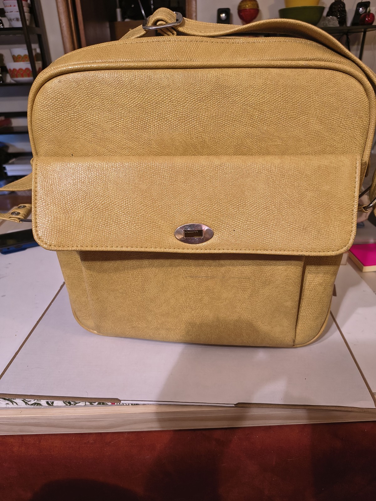 Vintage Yellow Samsonite Silhouette Carryon/Overnight Bag