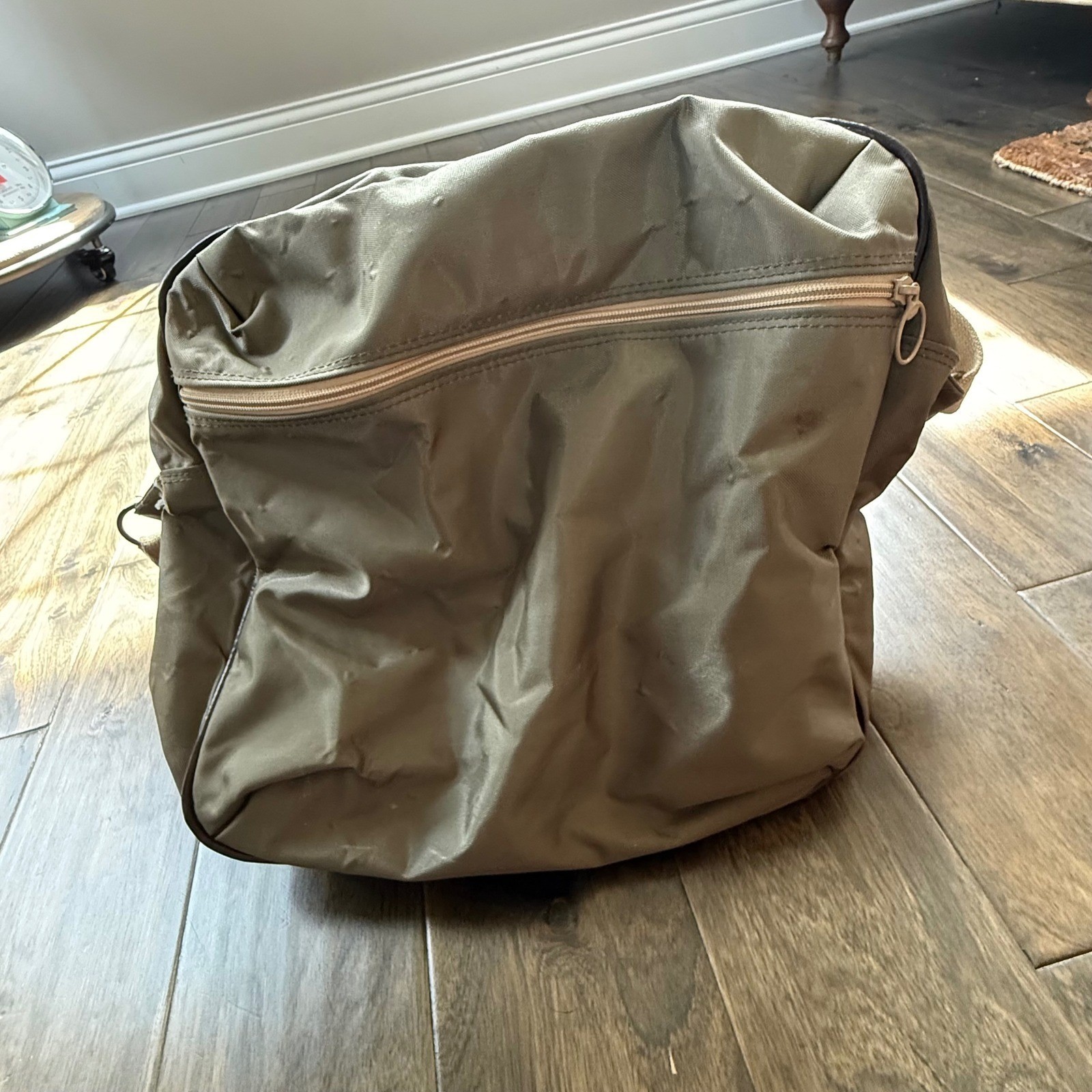 Samsonite Duffel Bag Unisex Large Olive Green Good Vintage Nylon Travel Carry On