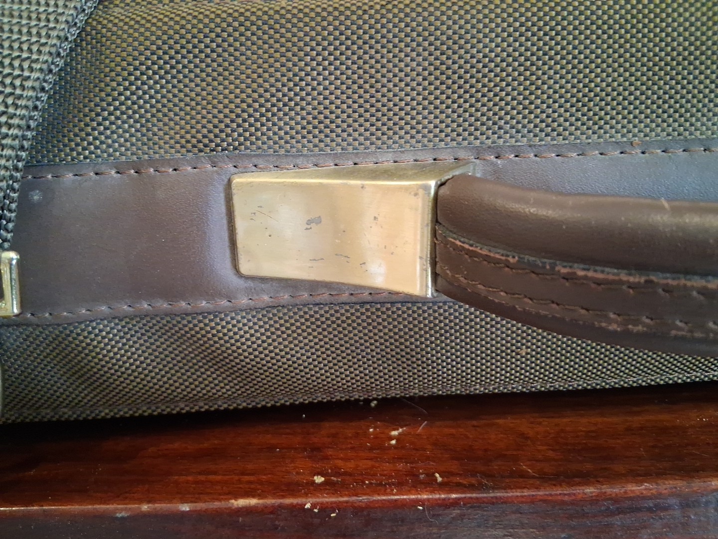 Vintage LARK Garment Bag Hanging Travel Suit Carrier Case Canvas Luggage Used