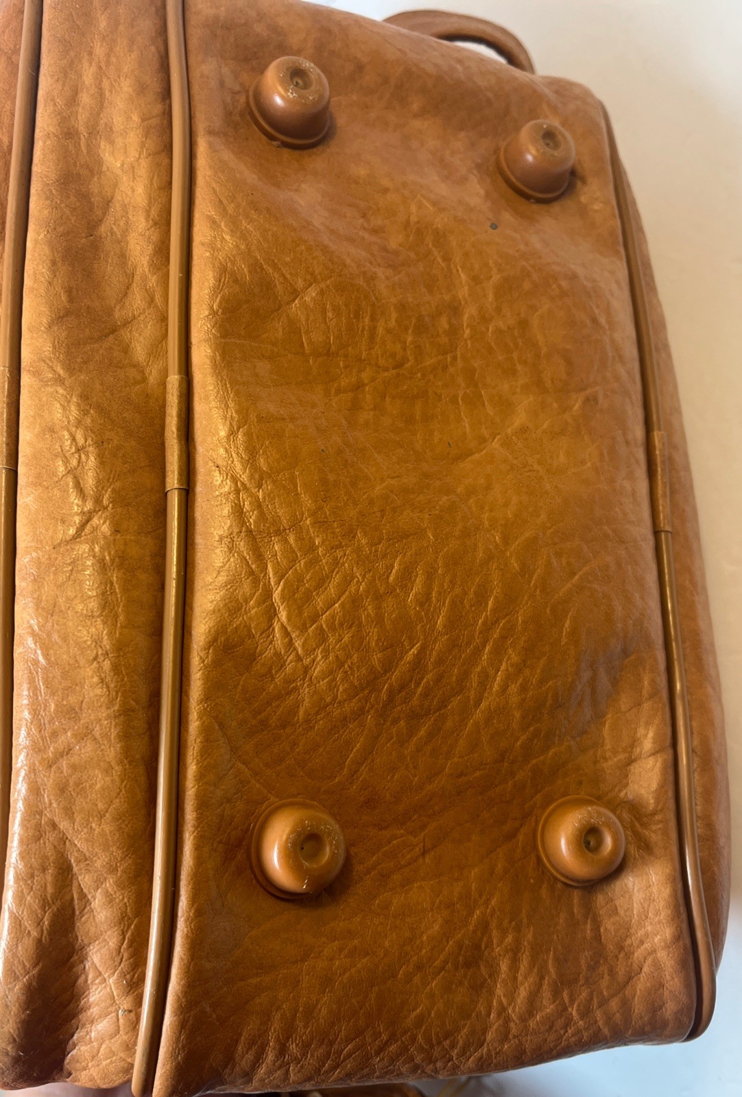 Vintage Overnight Case Bantam Travelware Peter’s Bag Corp Brown Lock Keys Camera
