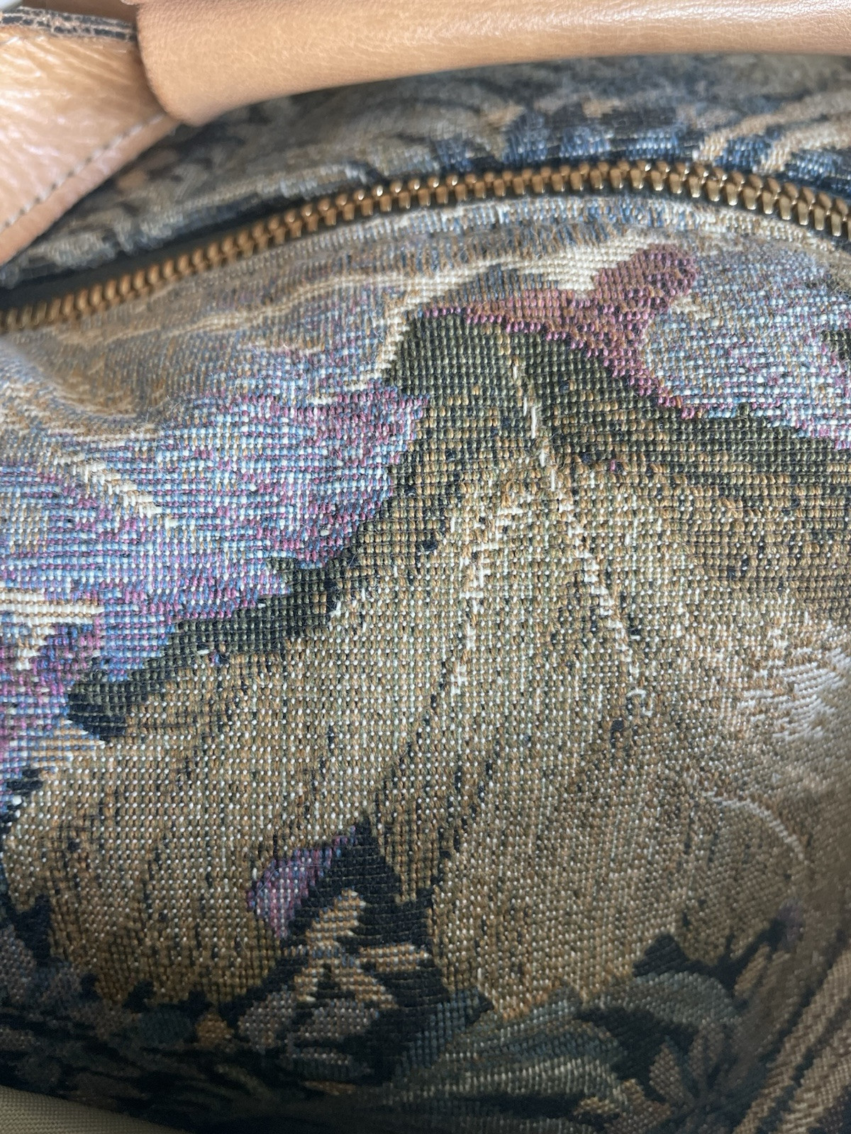 Vintage Boyt Iowa American Tourist Luggage Carry on Floral Tapestry