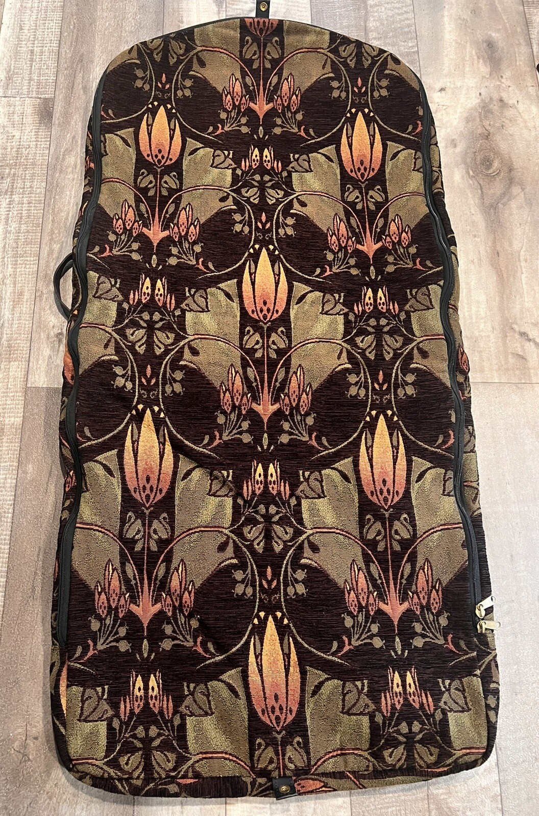 Vintage Gevive By Boyt~Tapestry Garment/Suit Bag~Approx. 48″TX24″W Folded