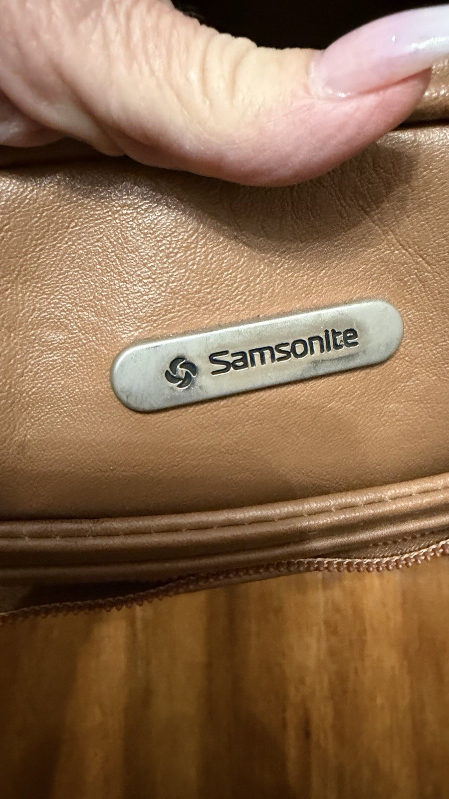 Vintage Samsonite Concord Bag Shoulder Tote Terra Cotta Brown 1970’s Or 1980s