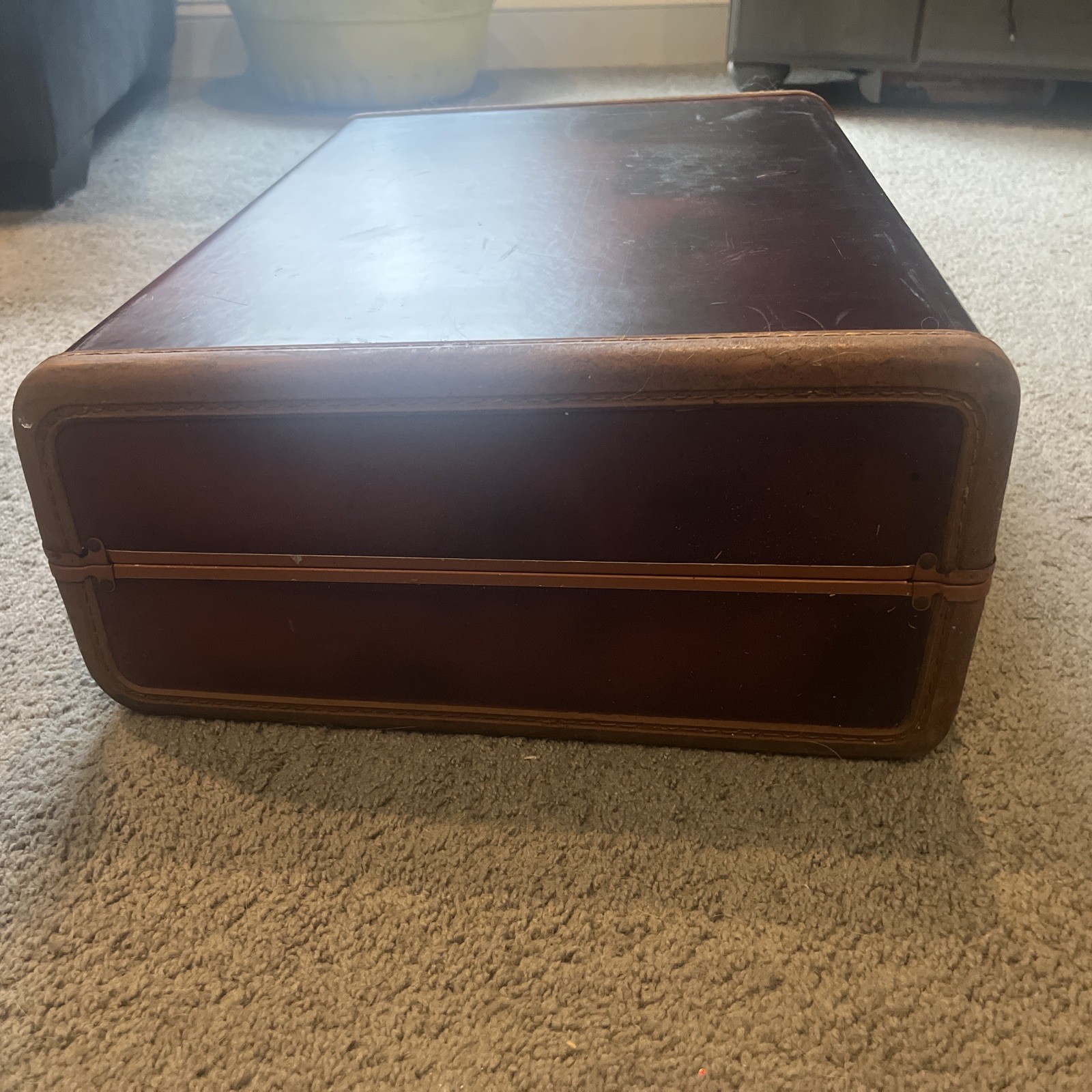VTG Samsonite Streamlite Shwayder Bros Saddle Tan Suitcase Style 4632