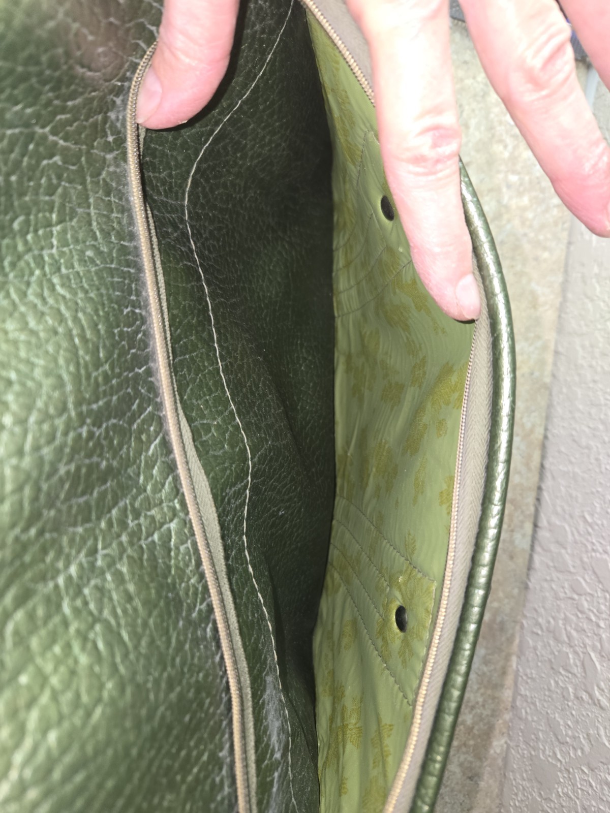 MCM Samsonite Sherbrooke Weekender Overnight Travel Suitcase Olive Green