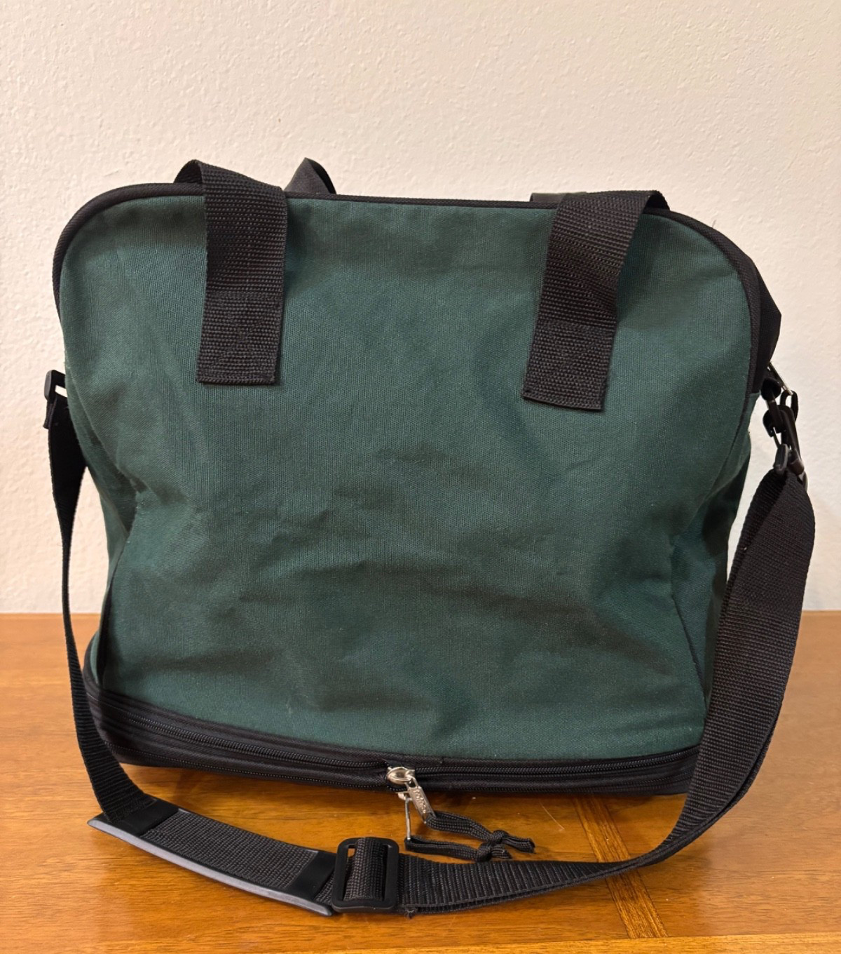 Totes Expandable Duffel Bag Forest Green Carry On Travel Bag Vintage 1990’s