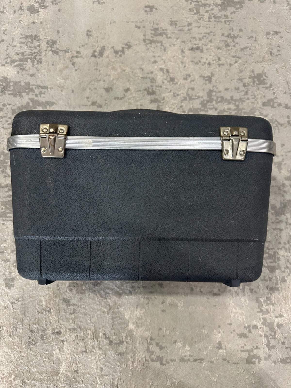 Vintage Forecast Grey Travel Train Makeup Case Hardcover w Key & Mirror Luggage