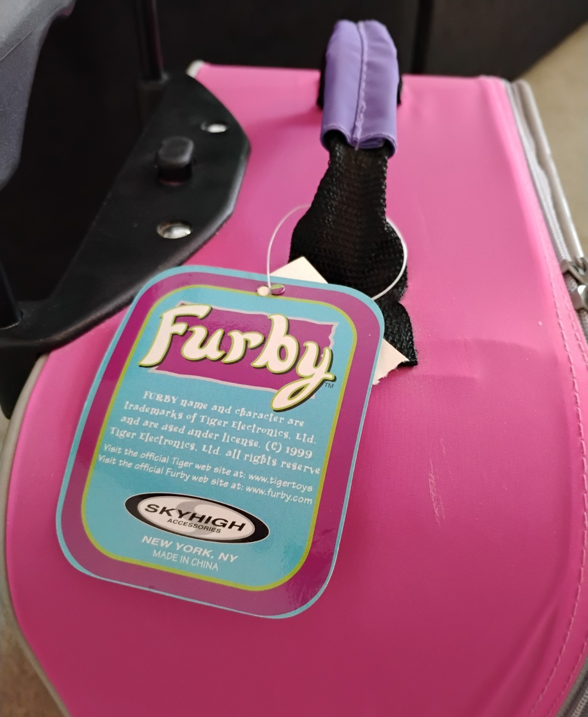 Furby Suitcase Luggage With Wheels Vintage 1999 Tiger Electronics New With Tags