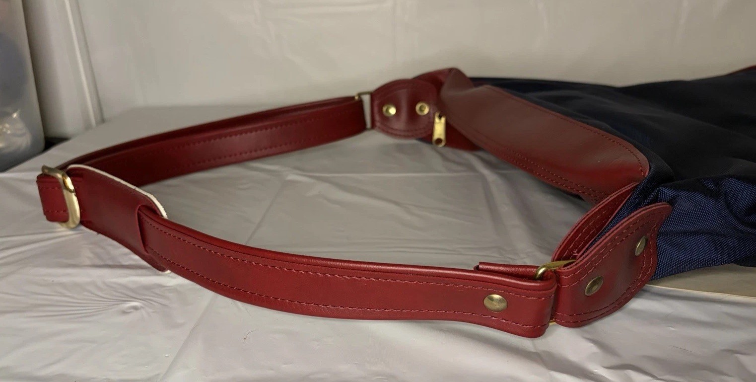 Vintage 1984 Samsonite Easy Paks II Navy/Burgundy Shoulder Strap Travel Bag NWT