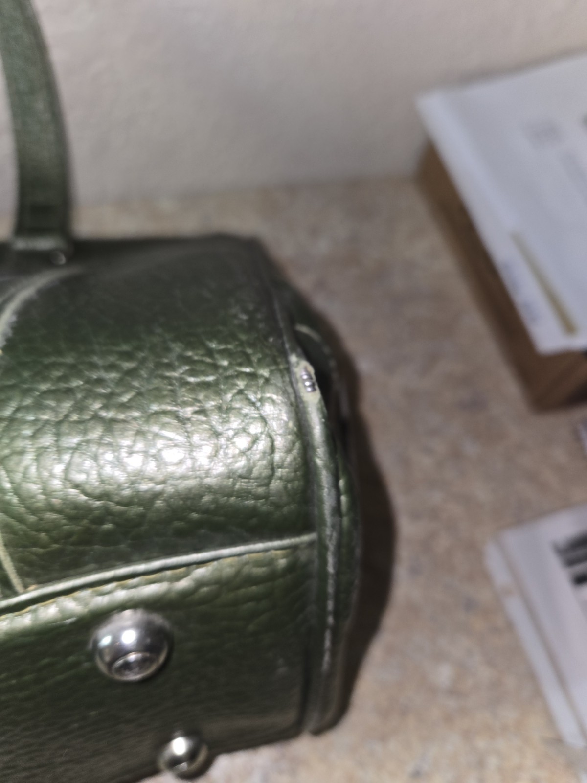 MCM Samsonite Sherbrooke Weekender Overnight Travel Suitcase Olive Green