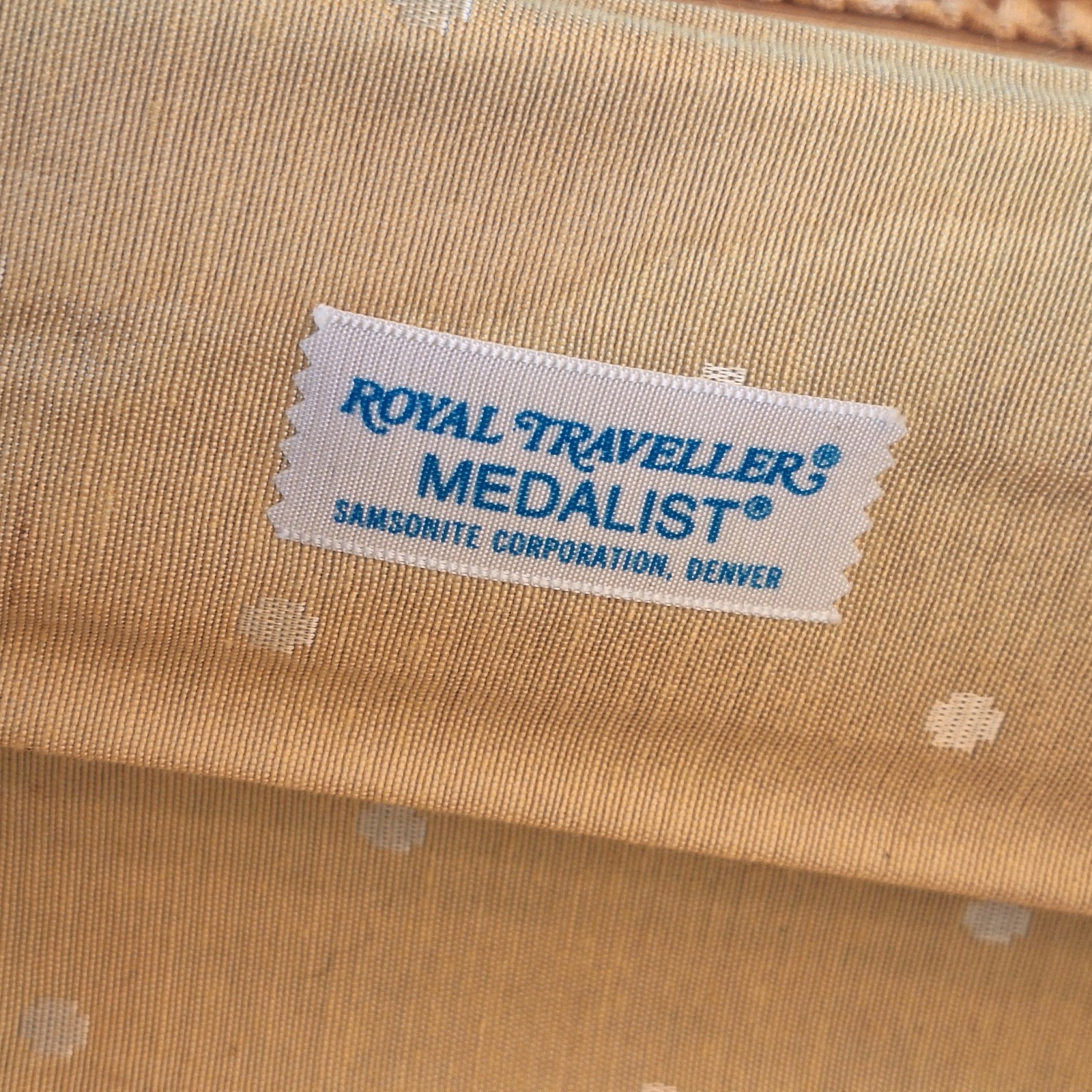 Samsonite Royal Traveller Medalist Luggage Hard Shell Suitcase Mustard Yellow