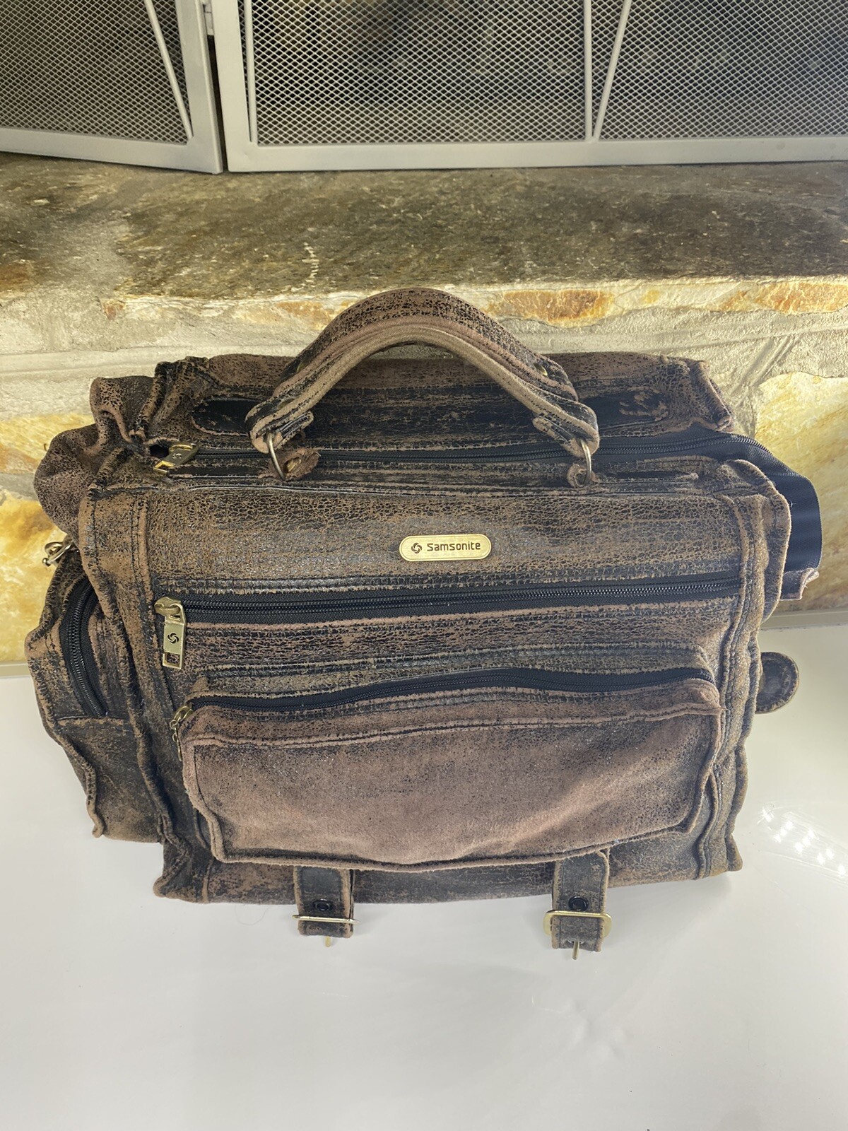 Viintage Samsonite Men Weekend Duffle Carry On Travel Bag