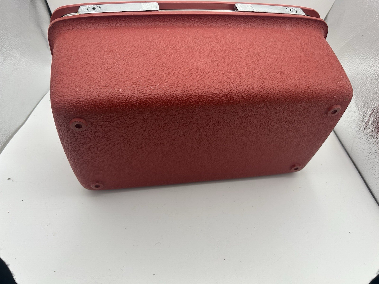 Vintage Red Samsonite Aspen For JC Penny Train Luggage Cosmetic Case With Tray