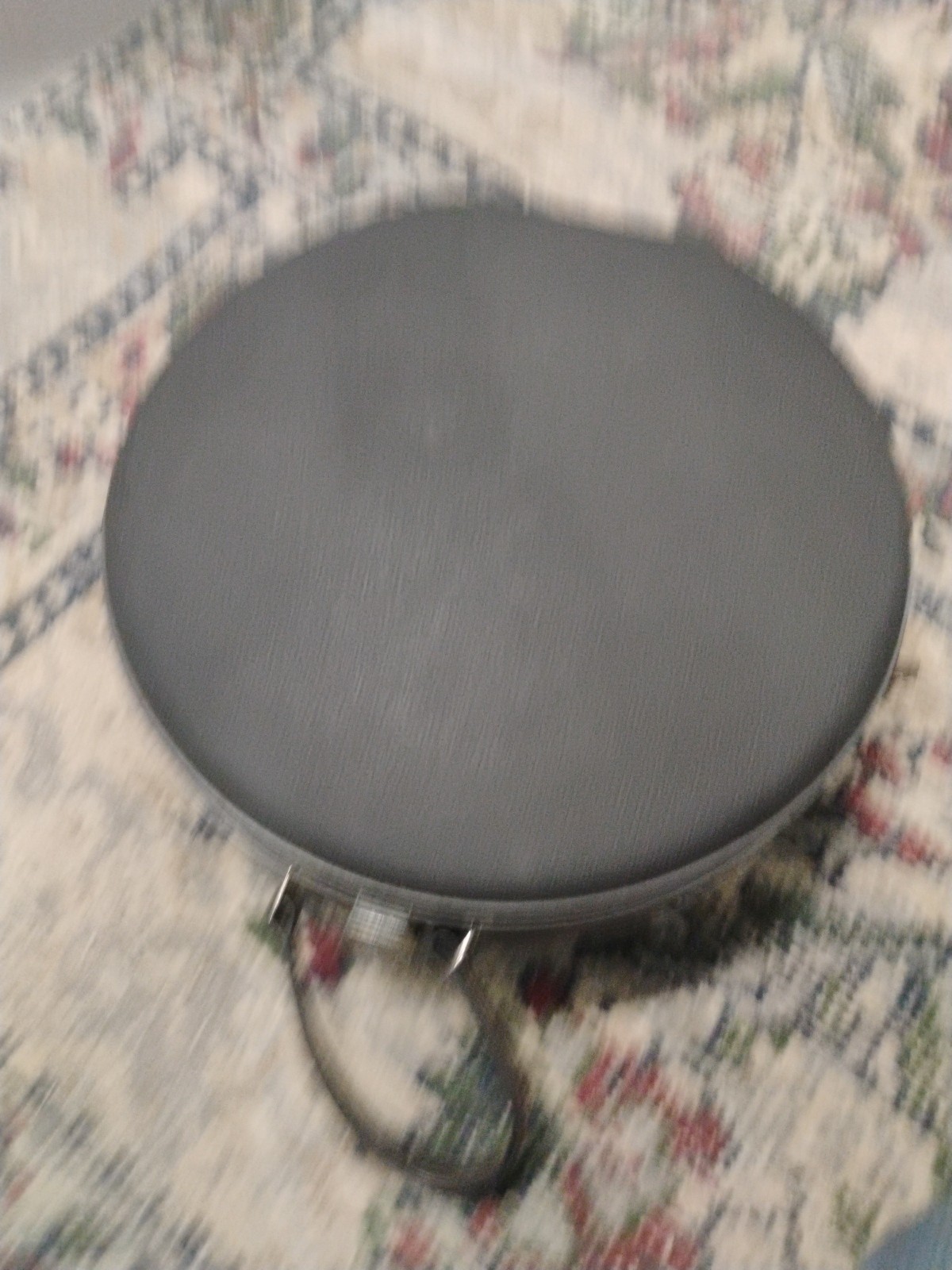 VINTAGE AMERICAN TOURISTER ROUND HARD LUGGAGE SUITCASE Dark Gray