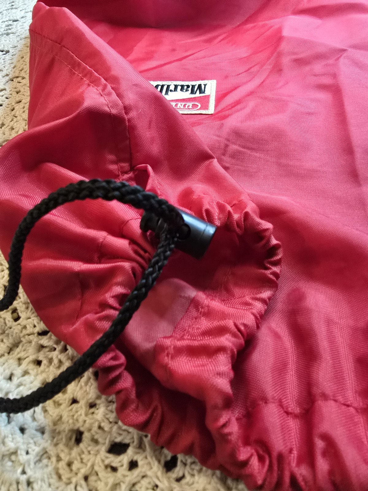 Vintage 90S Red Marlboro Cigarettes Merch Carrying Bag Drawstring