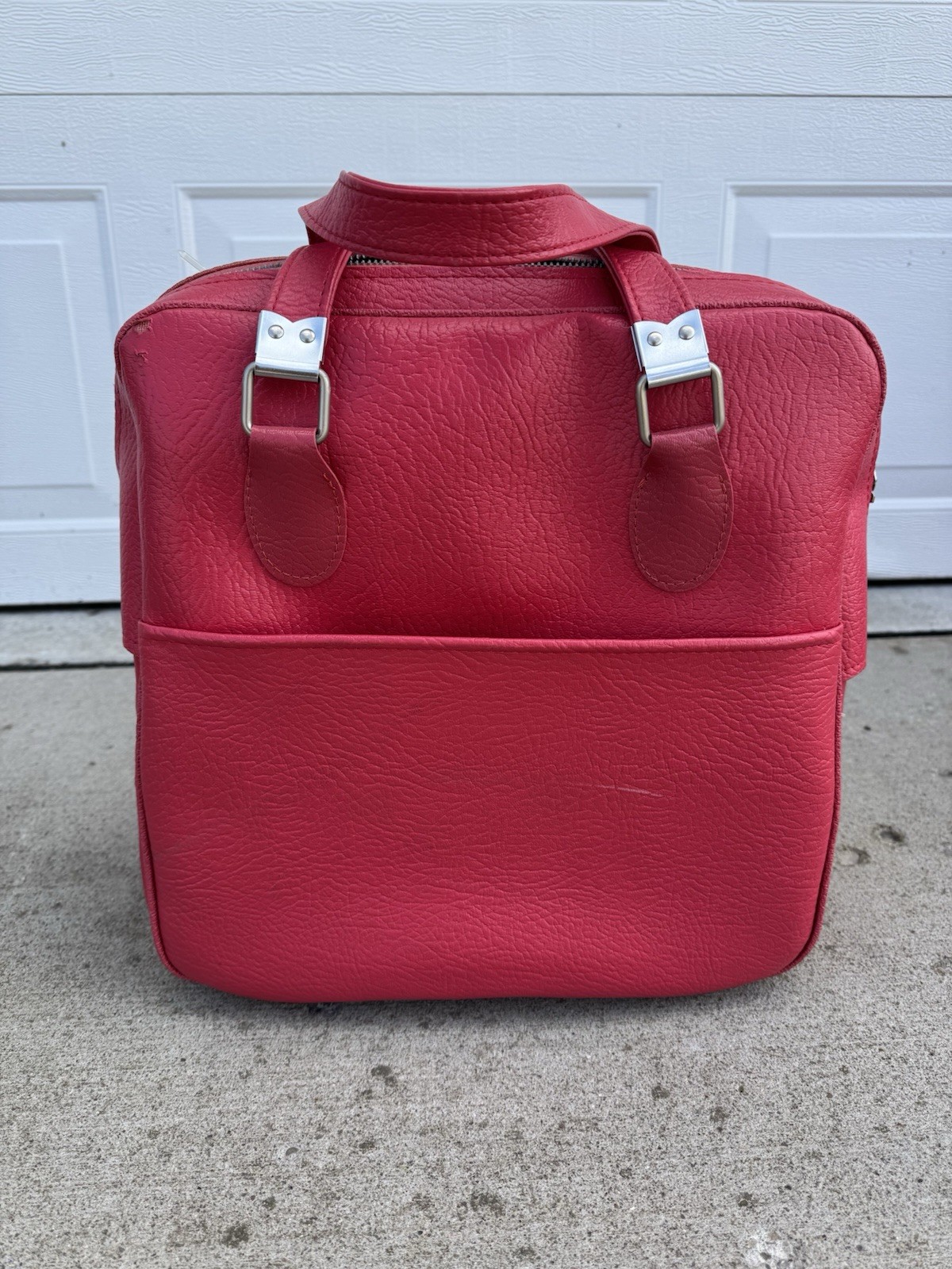 Vintage Starflite Rose Pink Carry On Tote Overnight Luggage Bag Soft Side w/Box