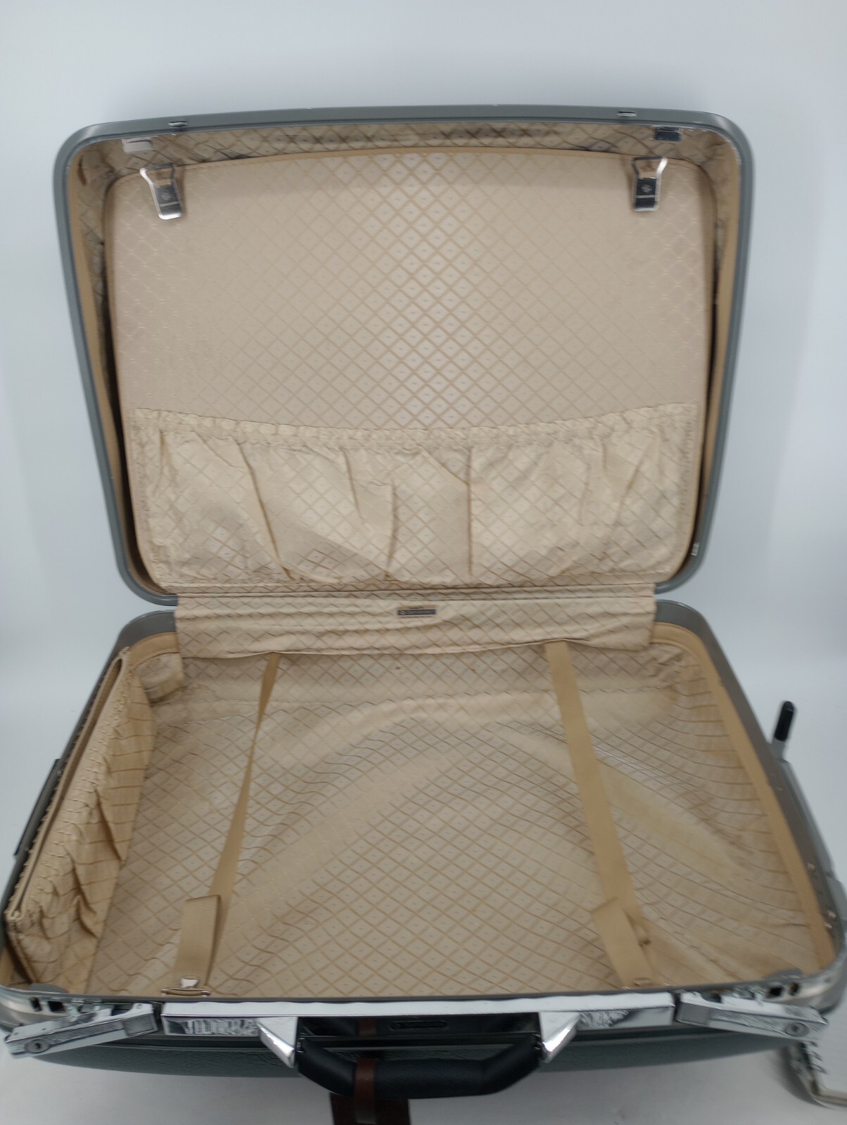 Vintage Samsonite Profile II Navy Luggage Hard Shell Suitcase 25″W x 19″H x 9″D