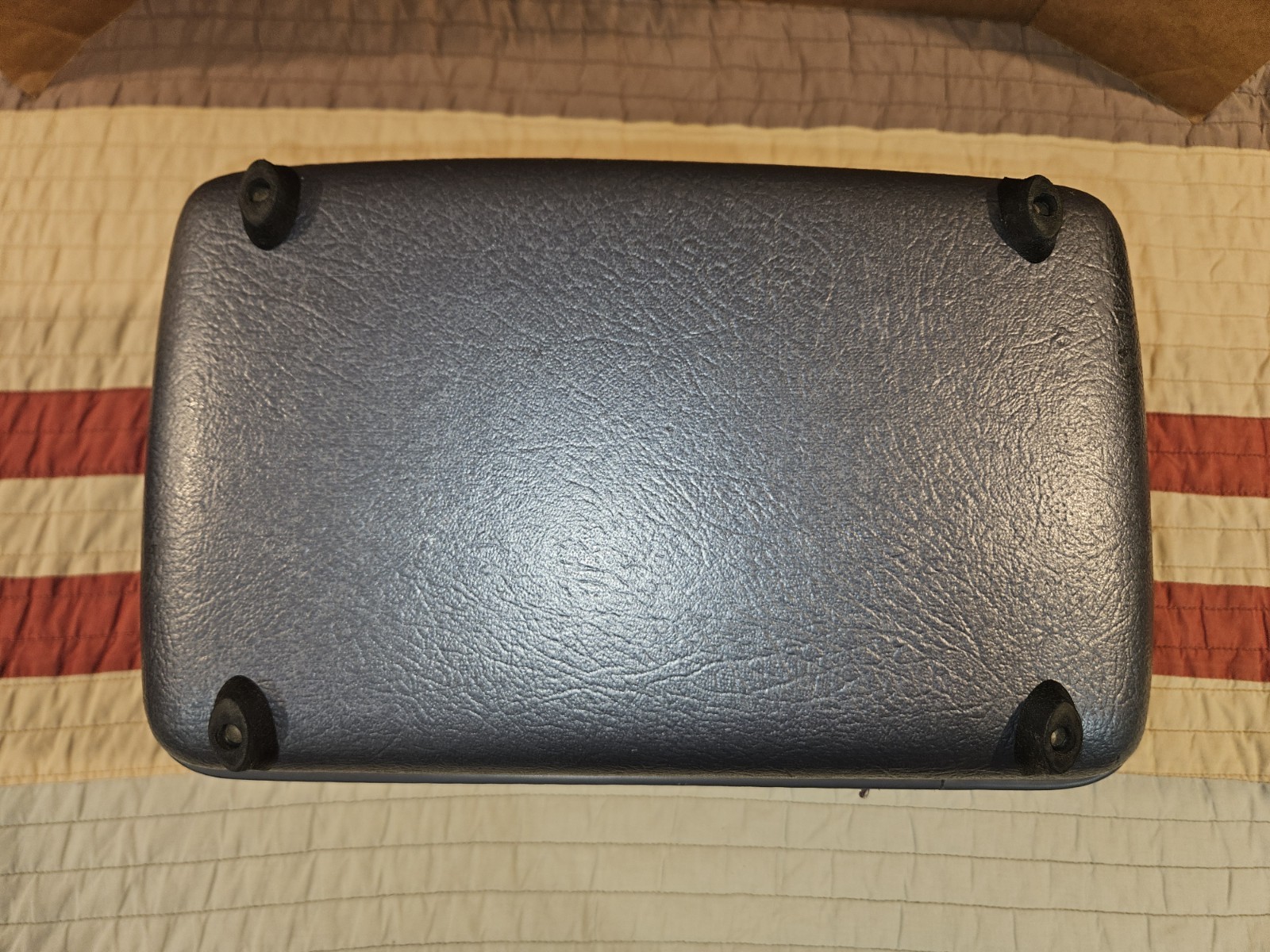Vintage American Tourister Train Case w/ Mirror, key, and combo reset info