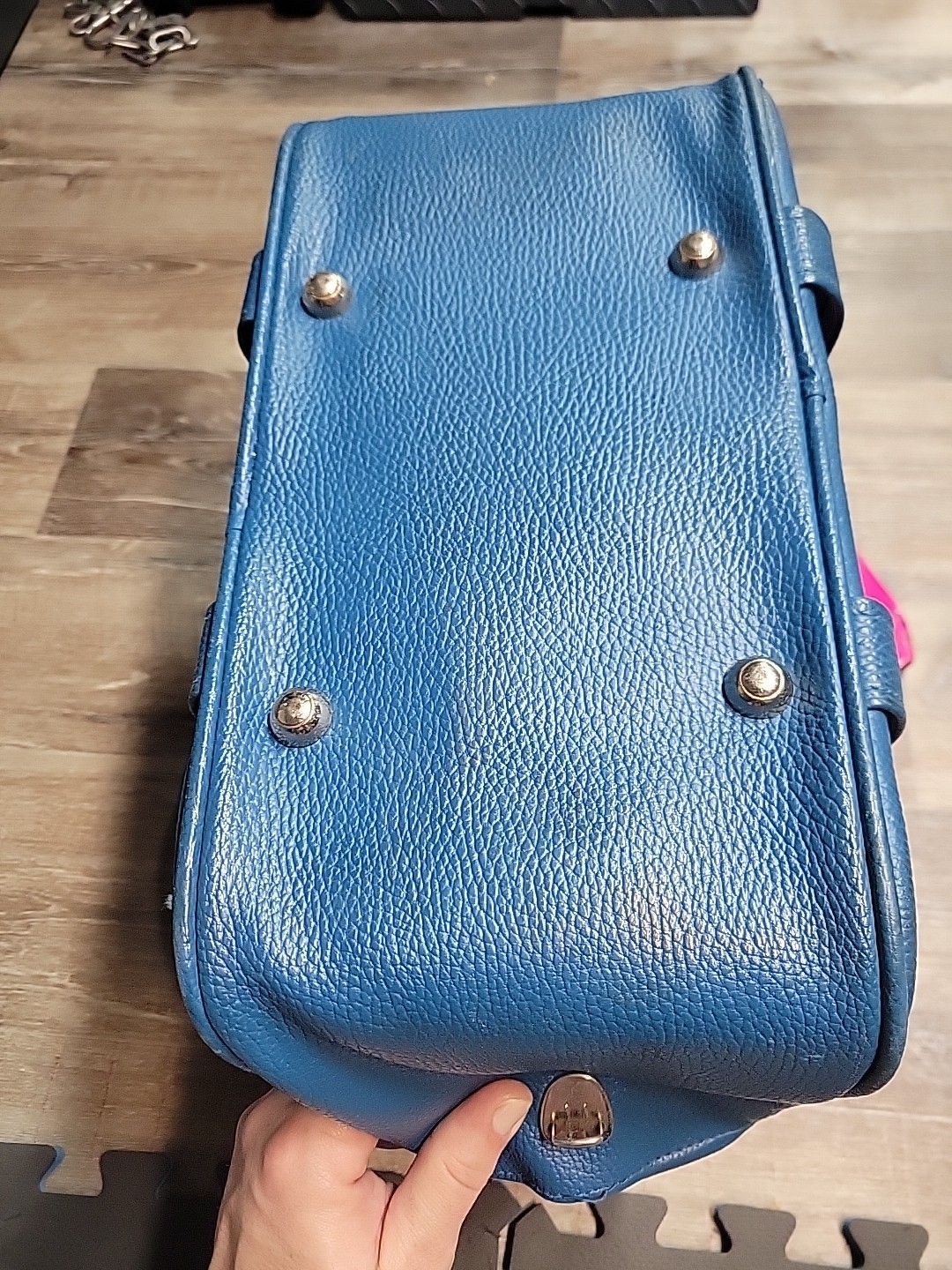 Samsonite Blue Silhouette Petite Tote Carry On Luggage Overnight Bag 14×14