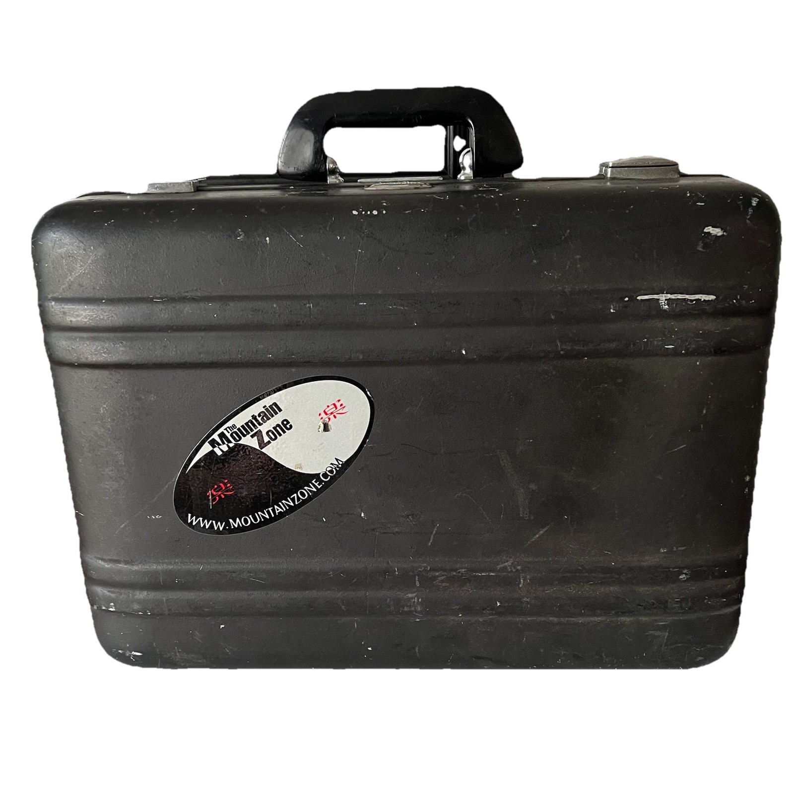 Vintage Distressed Zero Halliburton Black Aluminum Metal Case