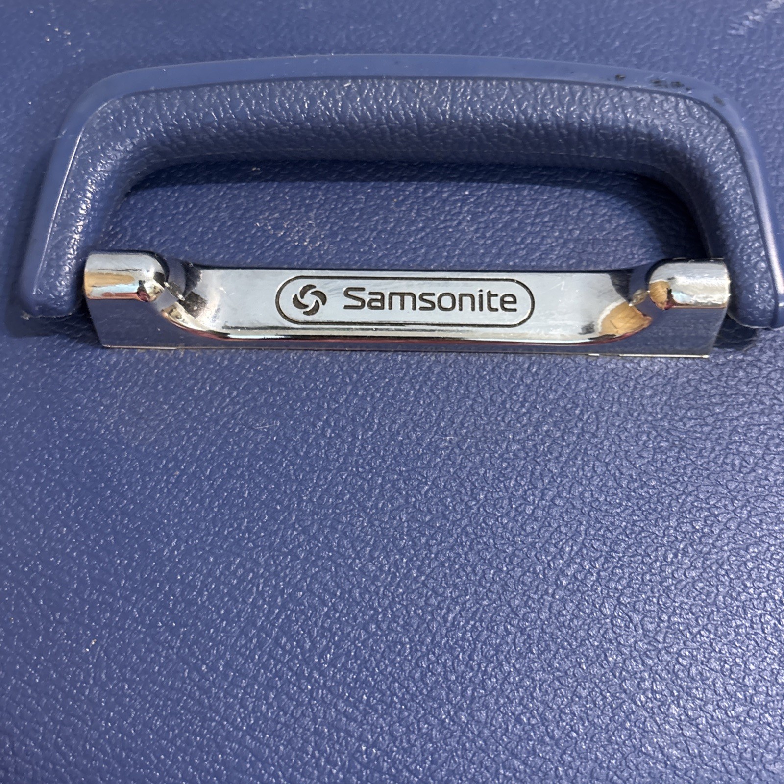 Samsonite Concord Makeup Train Case Blue Travel Luggage Mirror *NO Tray Or KEY