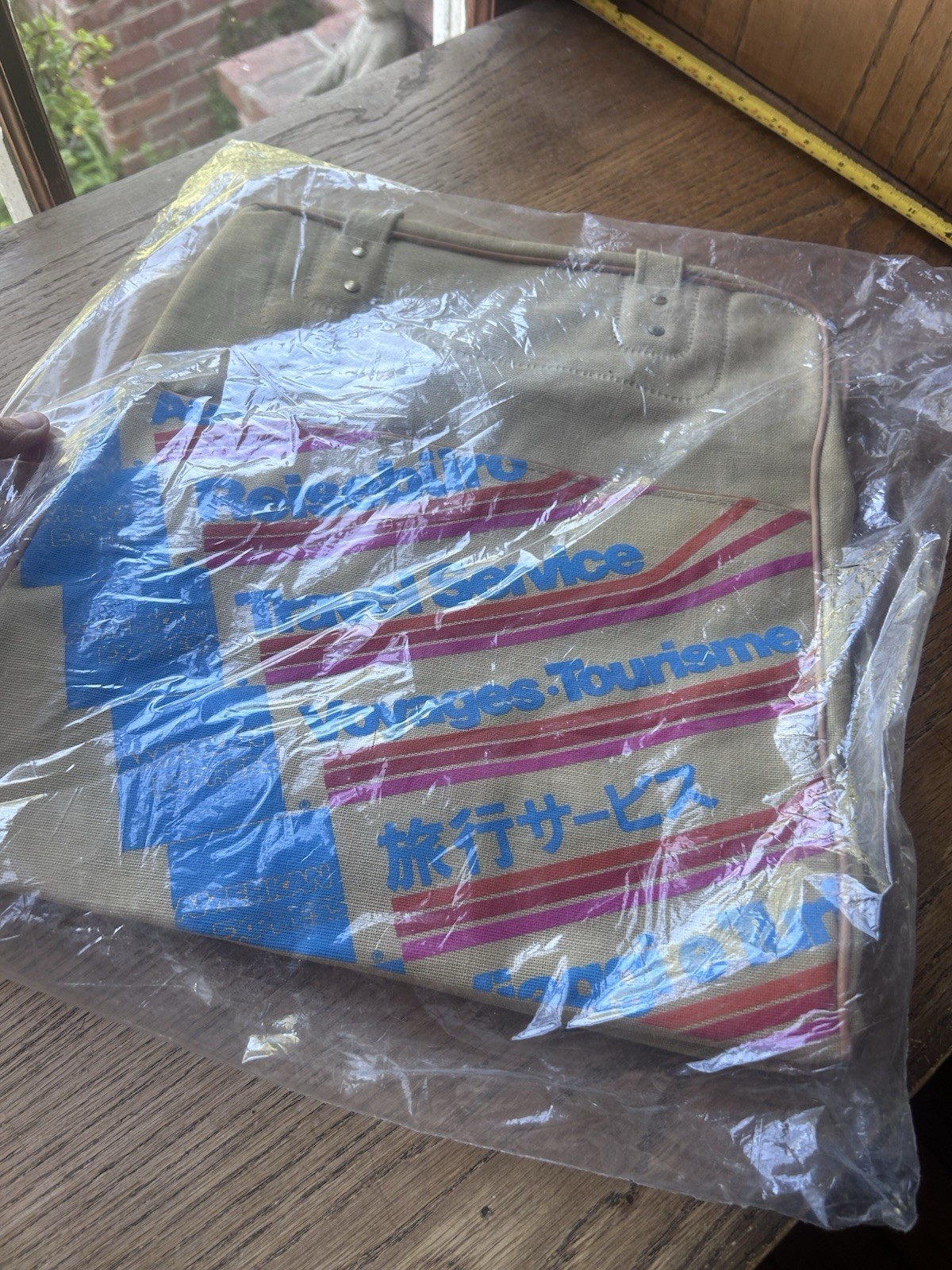 Vintage NEW American Express Credit Travel Services Tote Bag Canvas