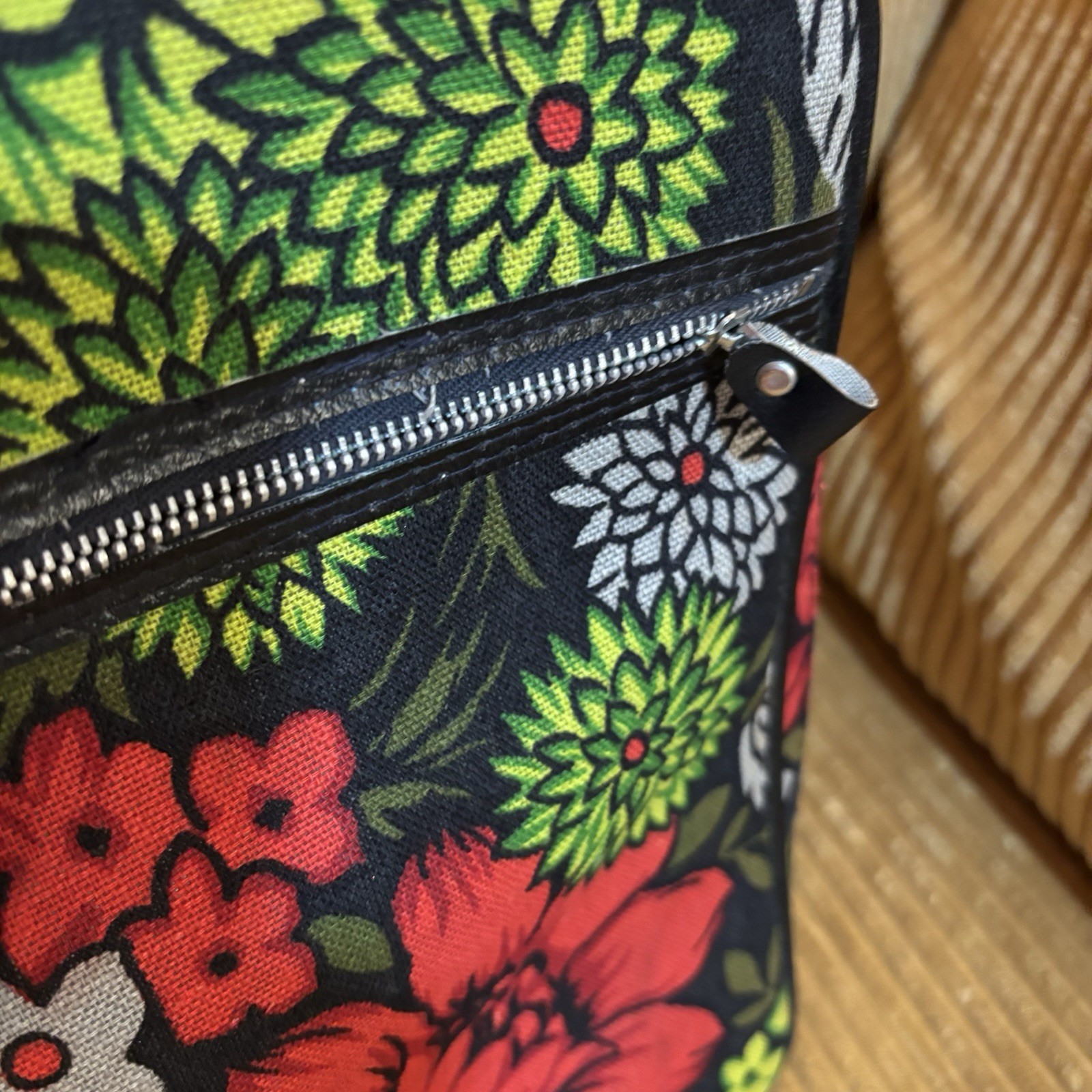 Bantam Travelware Floral Suitcase with Original Key Retro Vintage Funky