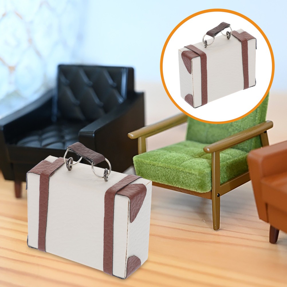 Tiny Dollhouse Accessories Miniatures Suitcase Model Luggage Toy