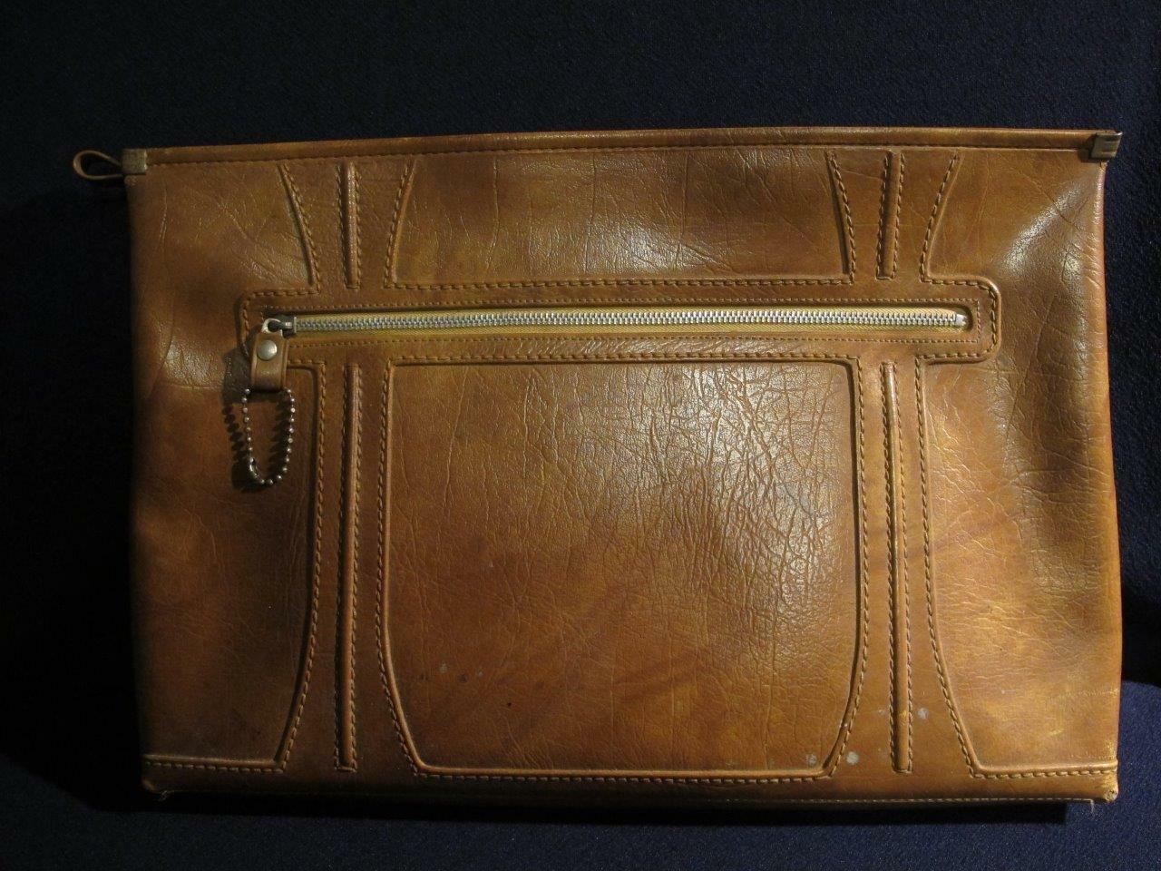 vintage American Tourister 1975 ?leather? Document Briefcase Attache bag 17″