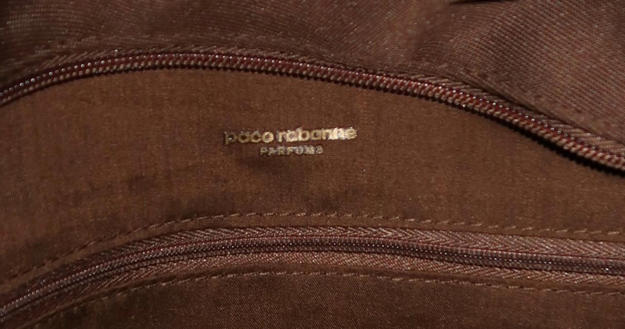 Paco Rabanne Parfums, Brown Tote Bag, 19″ x 7 1/2″ x 16″ H