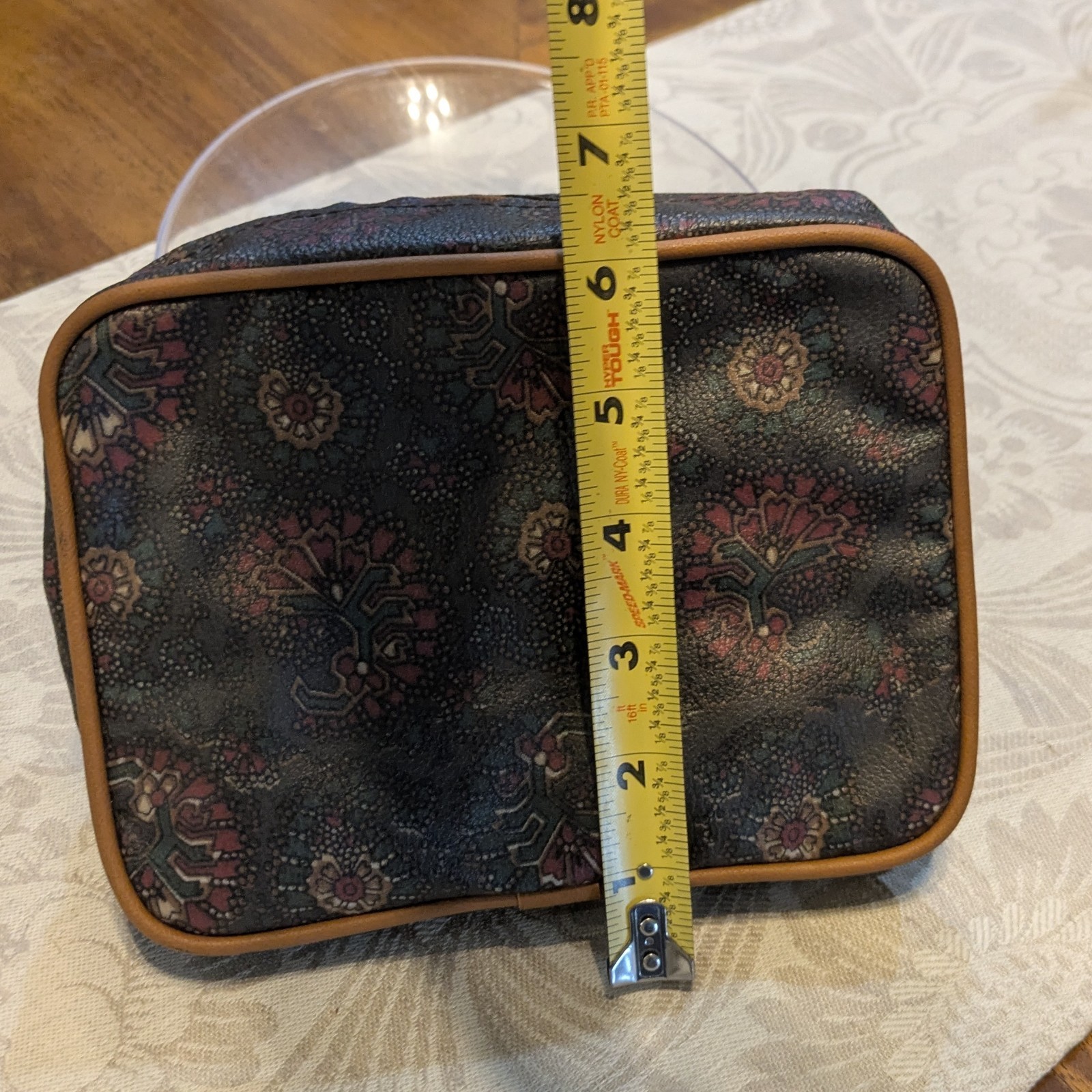 Vintage Avon Paisley Toiletry BagSet with3 Travel Bottles NIP Boho Cosmetic Case