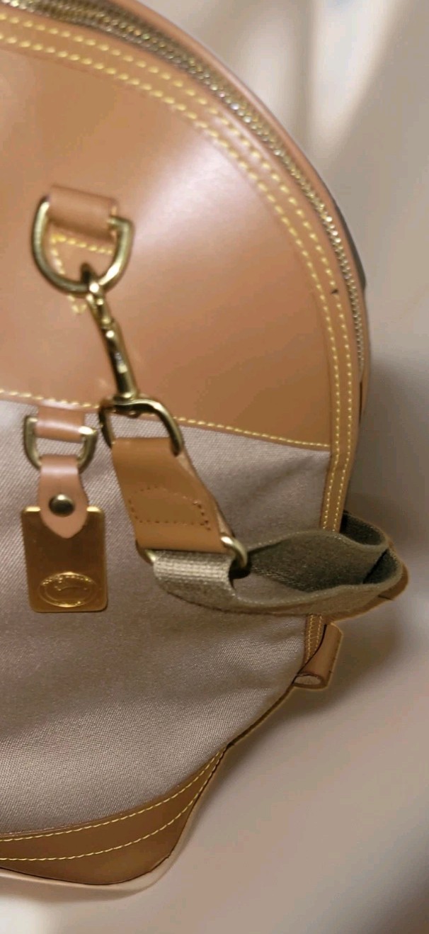 NWOT Vintage Dooney & Bourke Weekender Travel Luggage Canvas Large Bag Tan