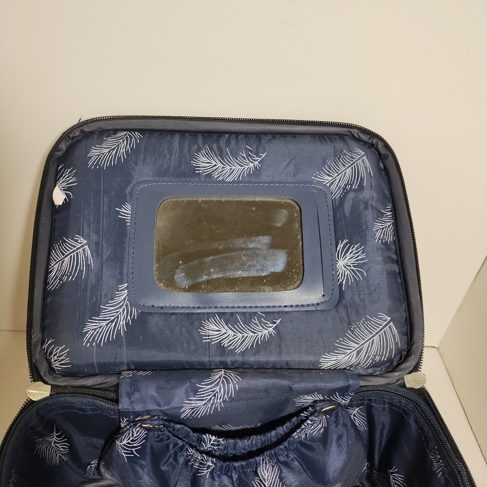 Vintage Tapestry Faithful Companion Toiletry Makeup Bag Case With Lock & 2 Keys